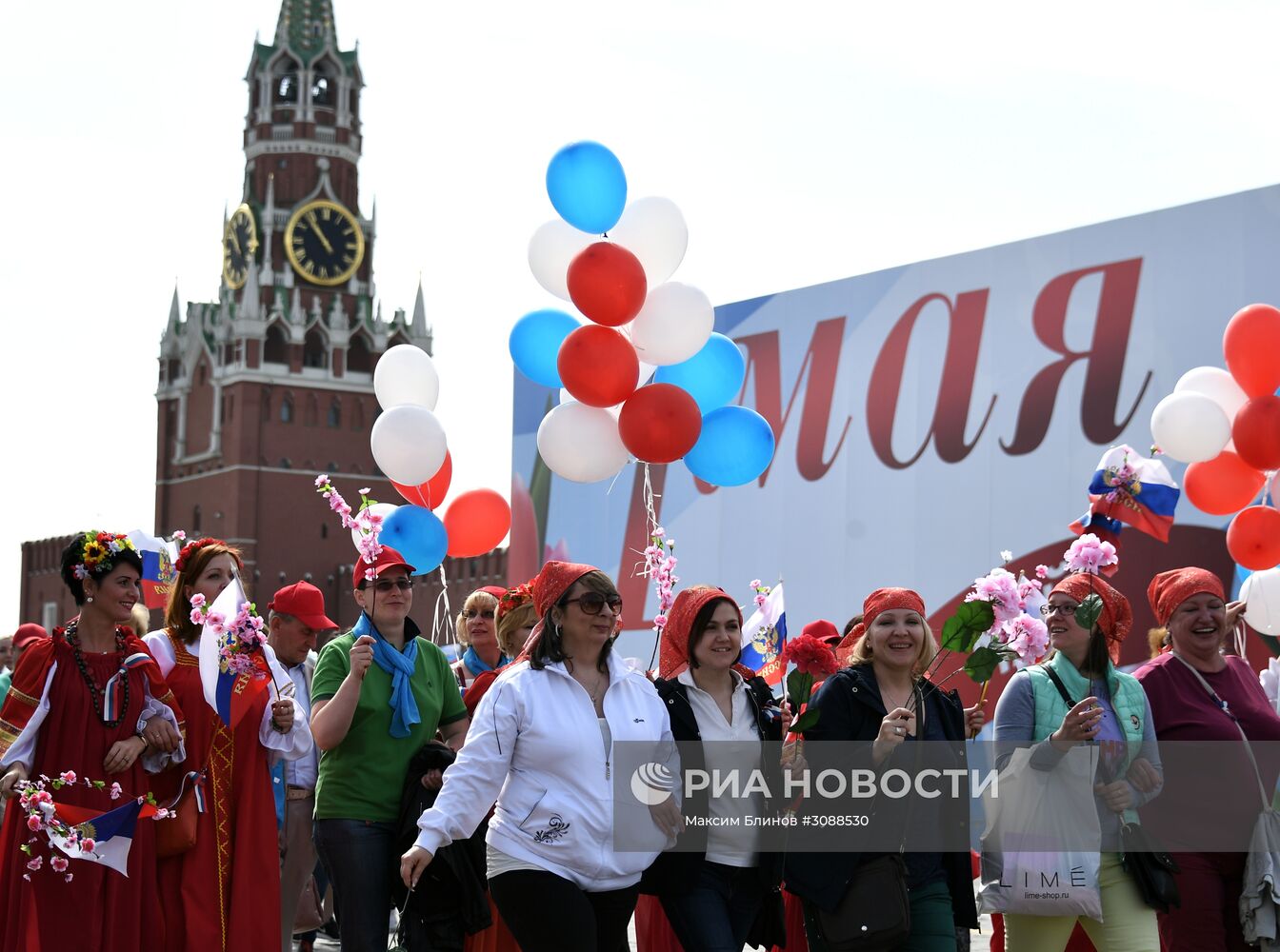 Первомайская демонстрация на Красной площади