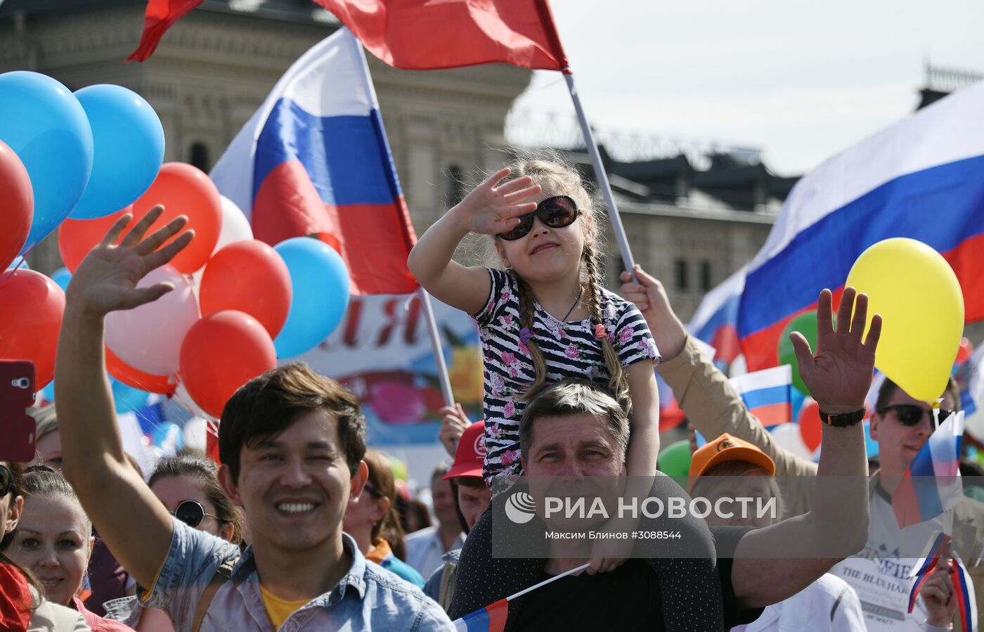 Первомайская демонстрация на Красной площади