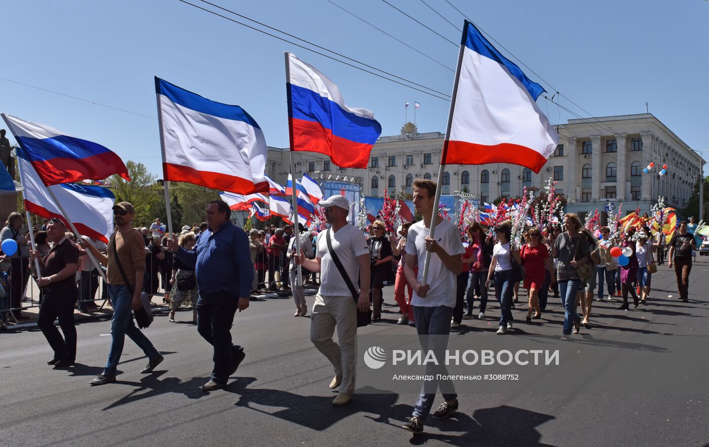 Первомайские демонстрации в городах России