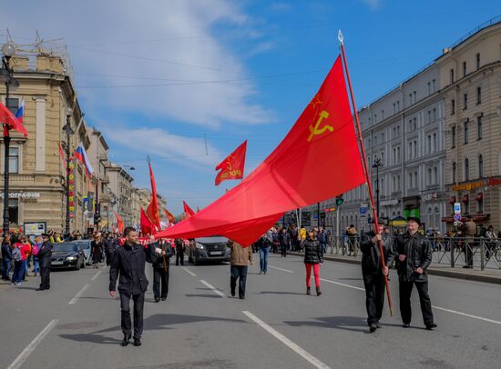 Первомайские демонстрации в городах России