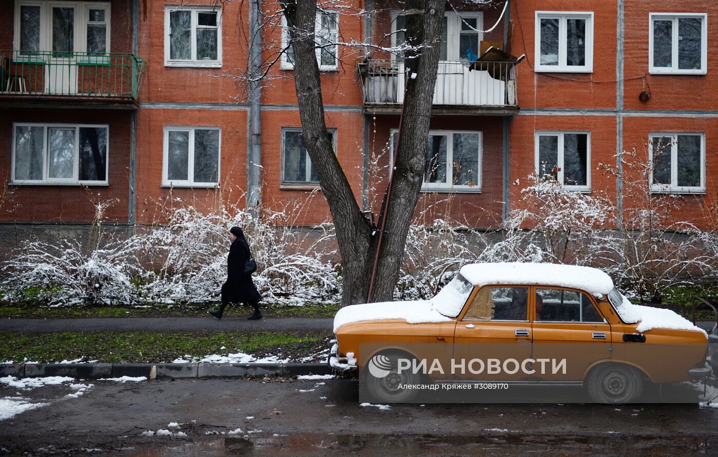 Майский снег в Новосибирске