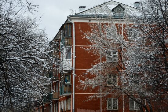 Майский снег в Новосибирске