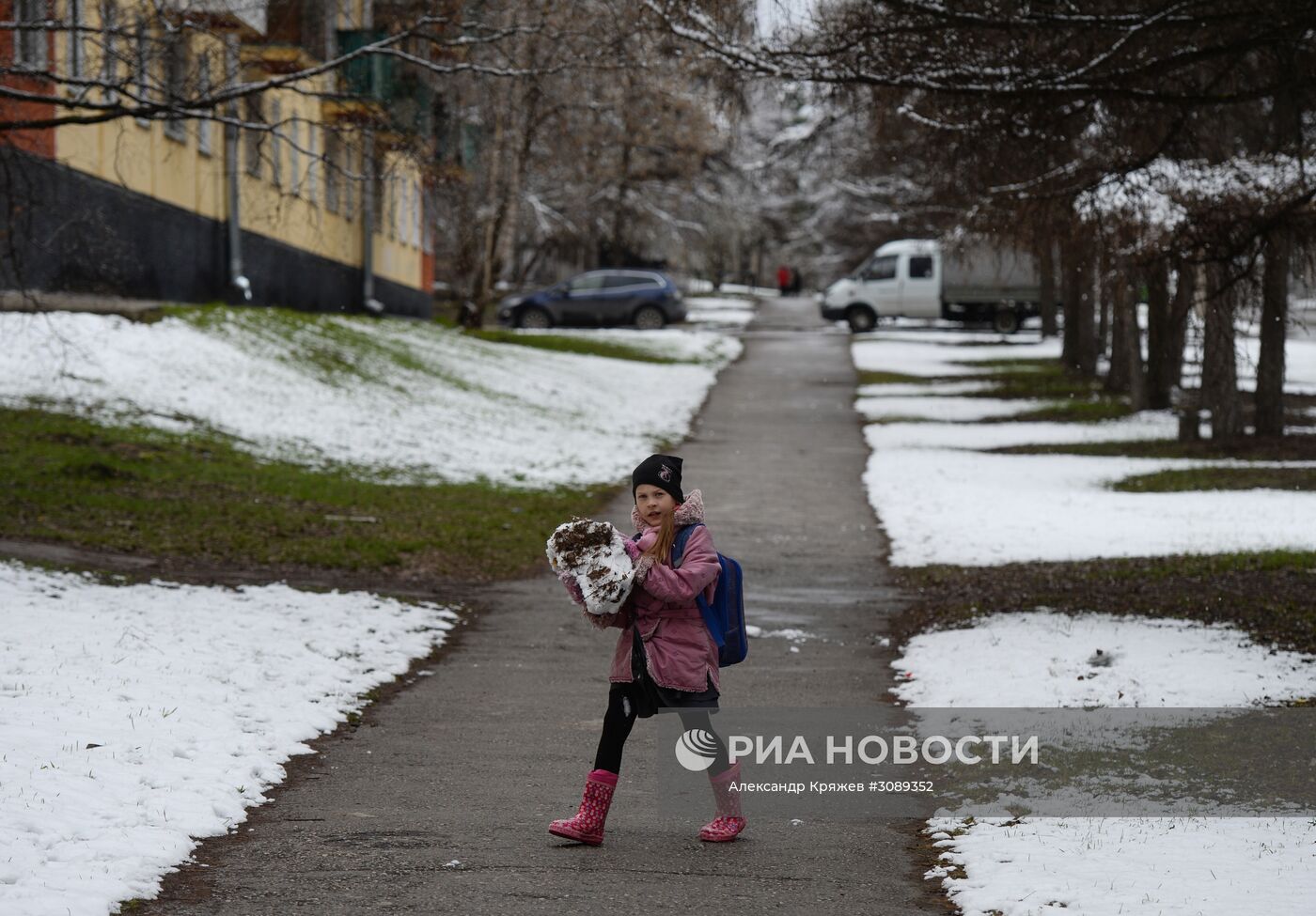 Майский снег в Новосибирске