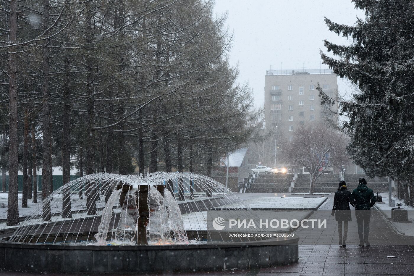 Майский снег в Новосибирске