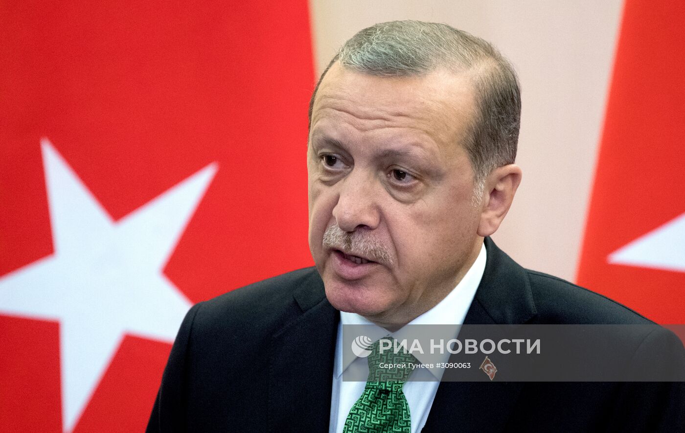 Встреча президента РФ В. Путина с президентом Турции Р. Эрдоганом