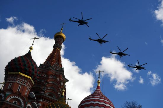 Репетиция воздушной части Парада Победы