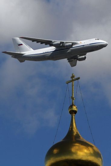 Репетиция воздушной части парада Победы