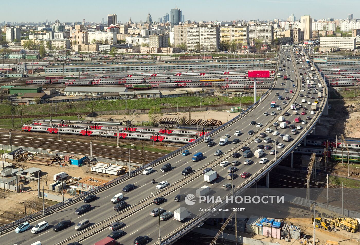 Рижская эстакада в Москве | РИА Новости Медиабанк