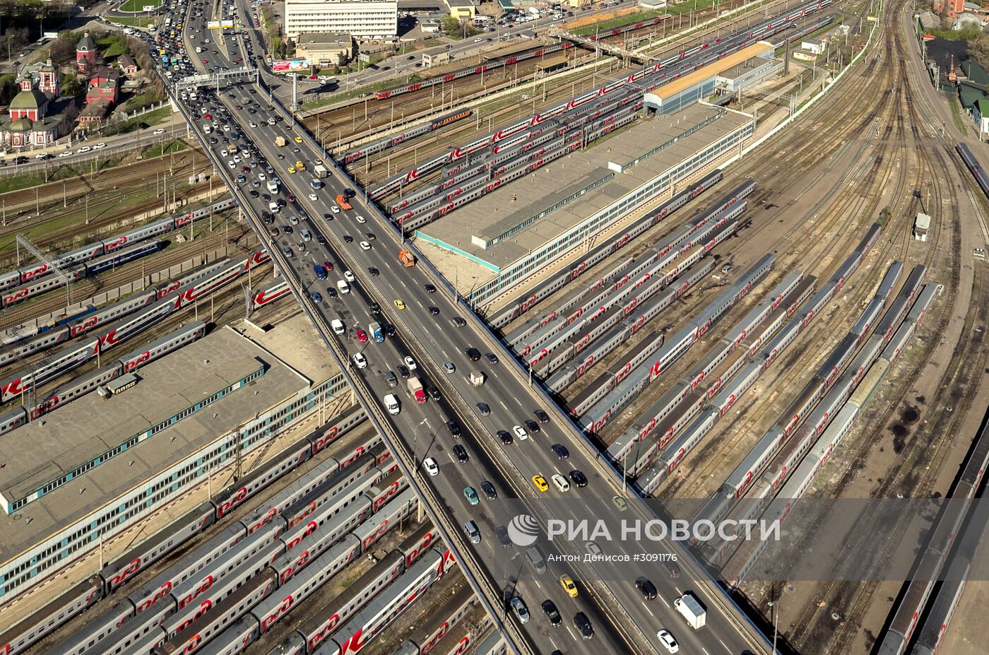 Рижская эстакада в Москве