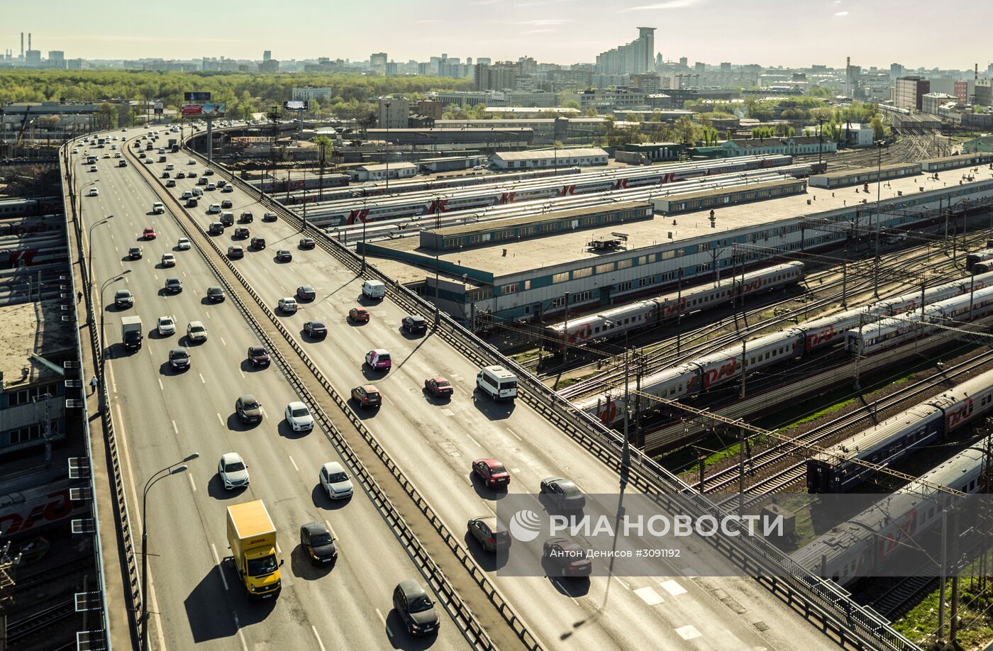 Рижская эстакада в Москве