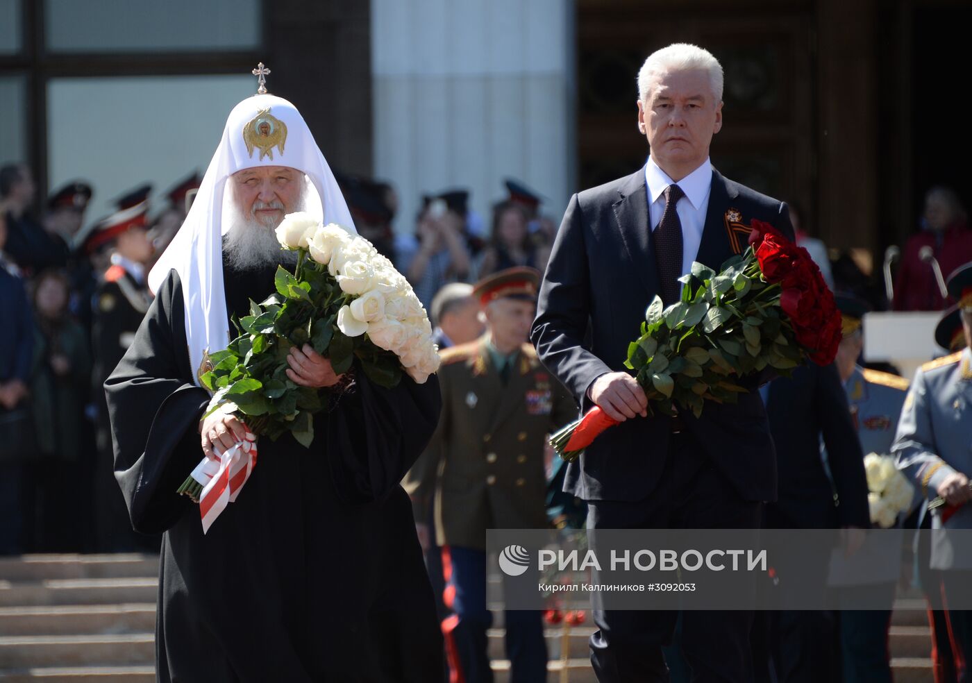 Парад московских кадетов на Поклонной горе
