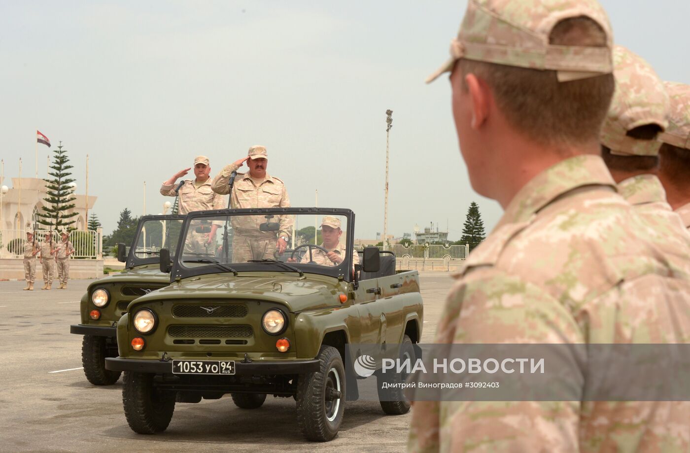 Репетиция парада Победы на авиабазе Хмеймим в Сирии