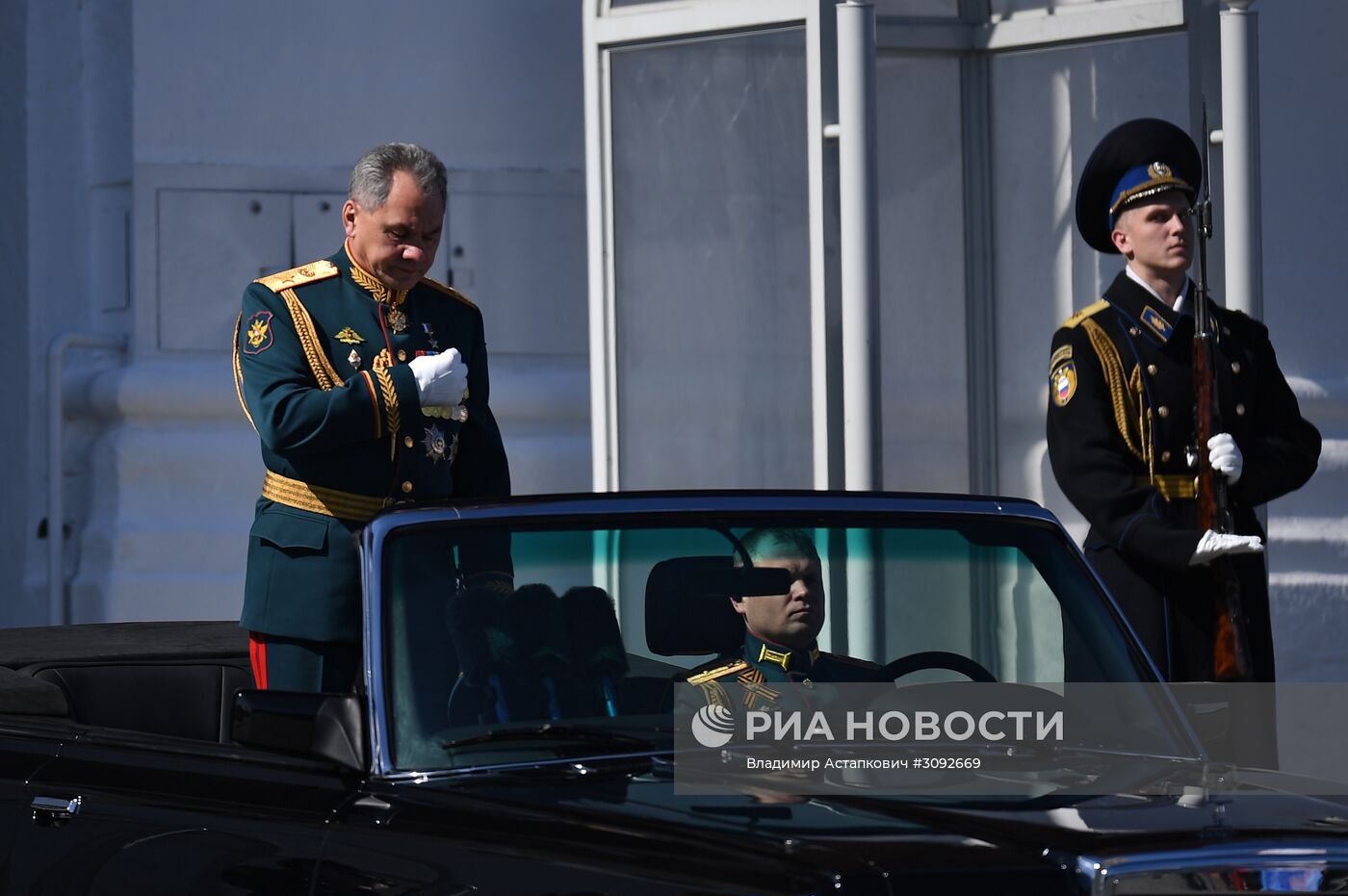 Генеральная репетиция военного парада, посвящённого 72-й годовщине Победы в ВОВ