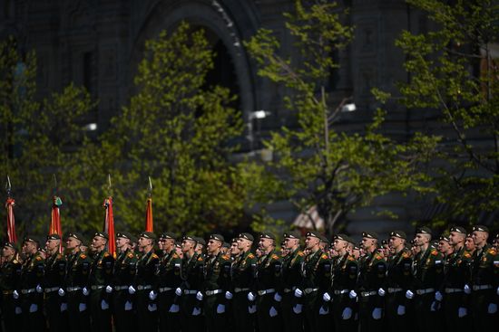 Генеральная репетиция военного парада, посвящённого 72-й годовщине Победы в ВОВ