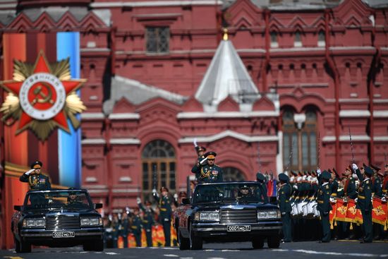 Генеральная репетиция военного парада, посвящённого 72-й годовщине Победы в ВОВ
