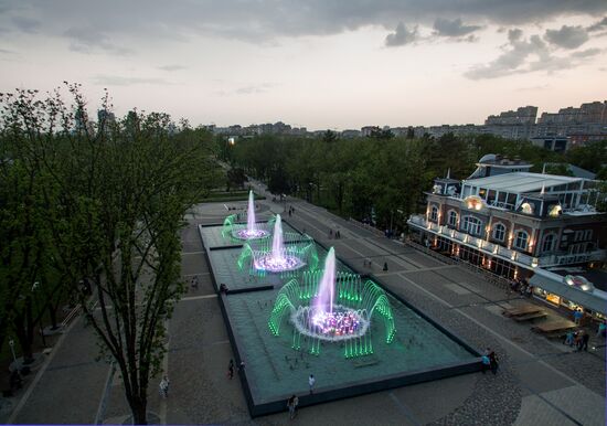 Открытие фонтанов в Краснодаре