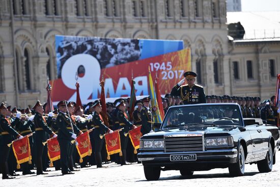 Генеральная репетиция военного парада, посвящённого 72-й годовщине Победы в ВОВ