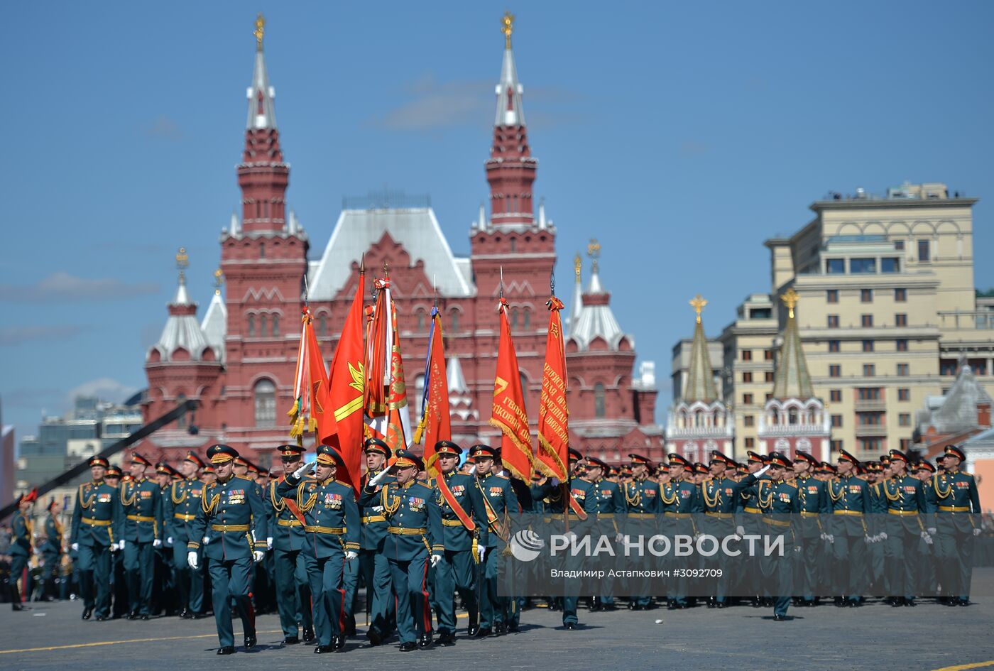 Генеральная репетиция военного парада, посвящённого 72-й годовщине Победы в ВОВ