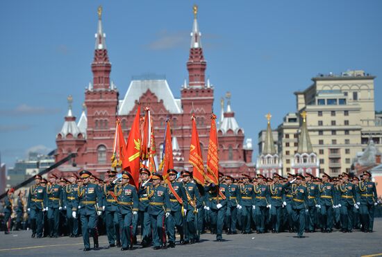 Генеральная репетиция военного парада, посвящённого 72-й годовщине Победы в ВОВ