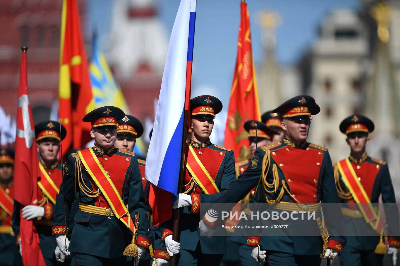 Генеральная репетиция военного парада, посвящённого 72-й годовщине Победы в ВОВ