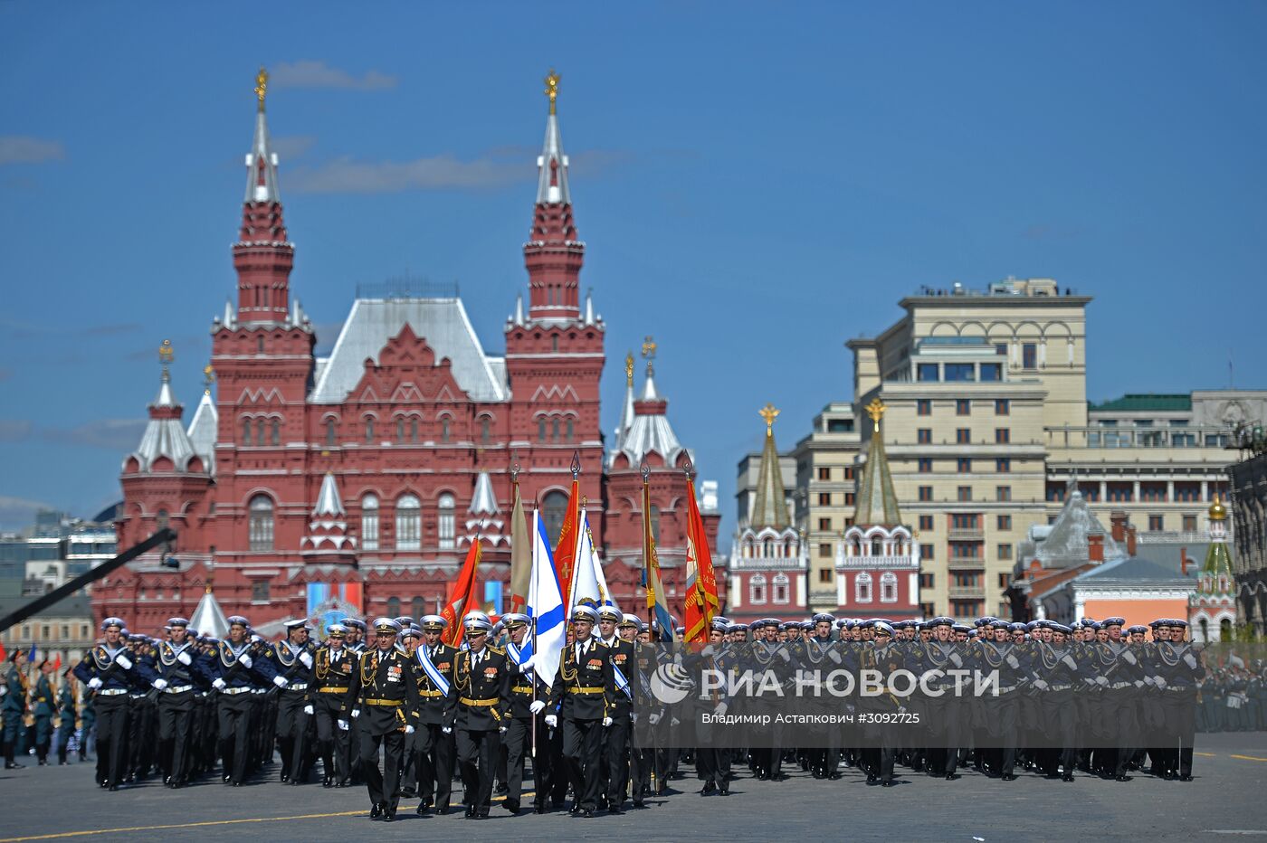 Генеральная репетиция военного парада, посвящённого 72-й годовщине Победы в ВОВ