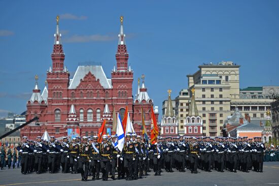 Генеральная репетиция военного парада, посвящённого 72-й годовщине Победы в ВОВ