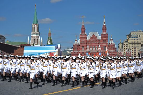 Генеральная репетиция военного парада, посвящённого 72-й годовщине Победы в ВОВ