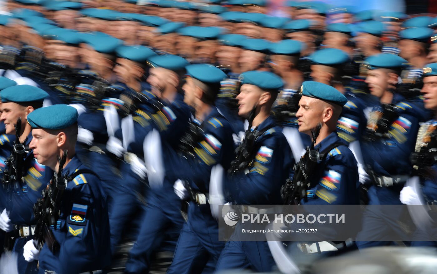 Генеральная репетиция военного парада, посвящённого 72-й годовщине Победы в ВОВ