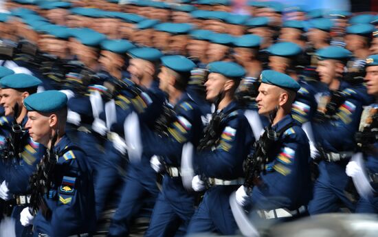 Генеральная репетиция военного парада, посвящённого 72-й годовщине Победы в ВОВ