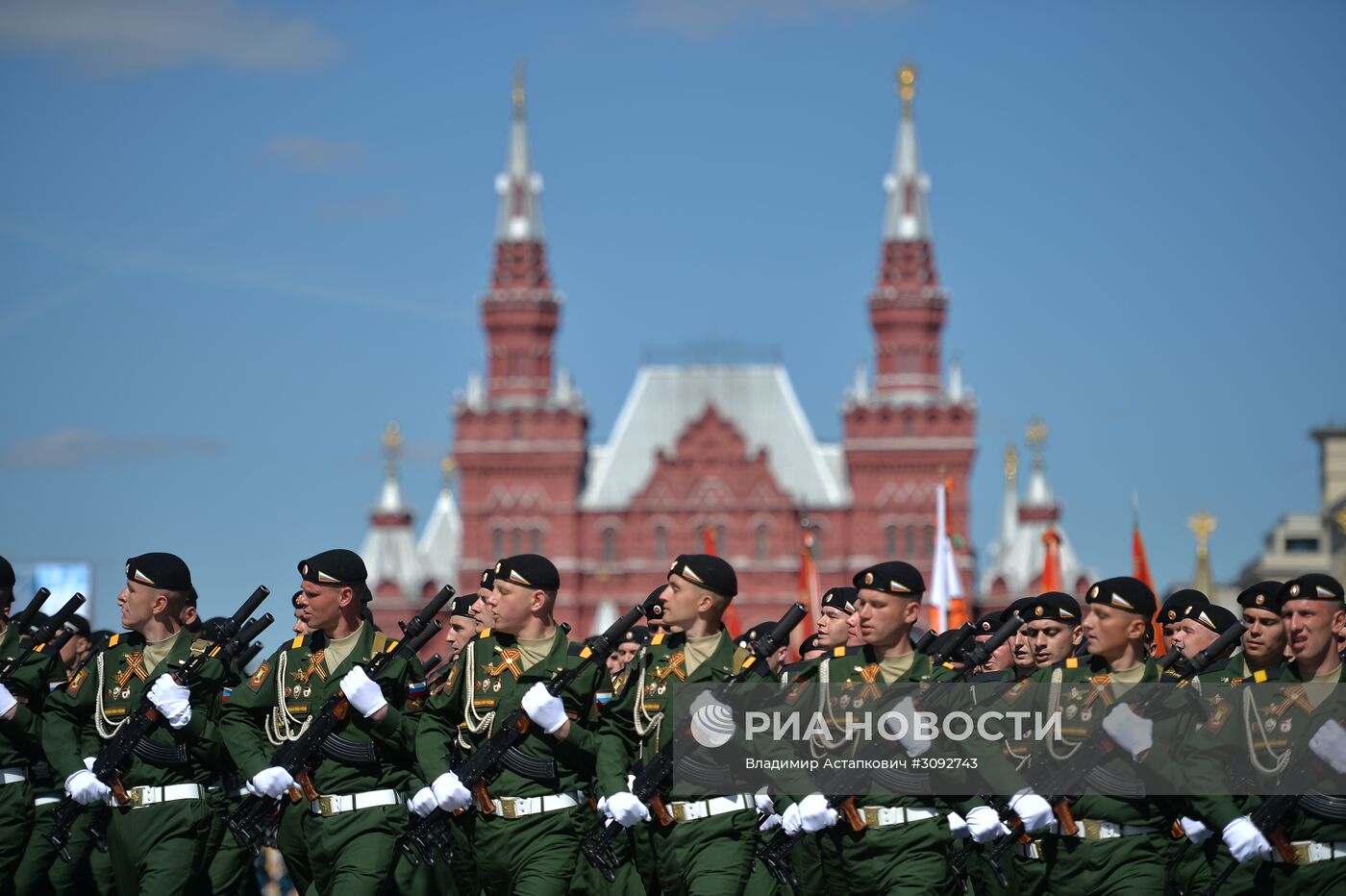 Генеральная репетиция военного парада, посвящённого 72-й годовщине Победы в ВОВ