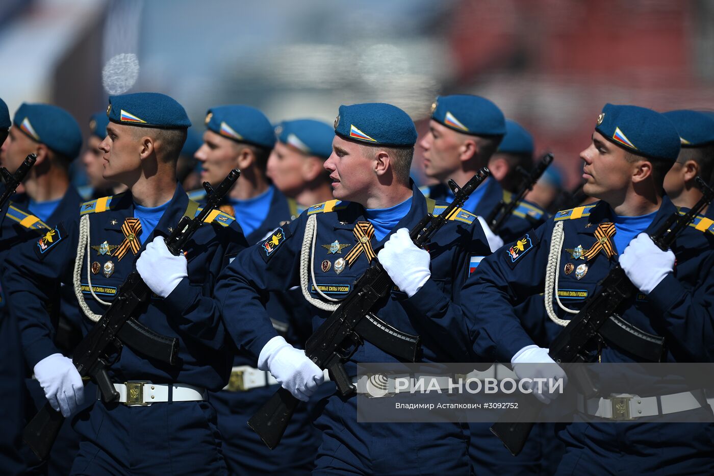 Генеральная репетиция военного парада, посвящённого 72-й годовщине Победы в ВОВ