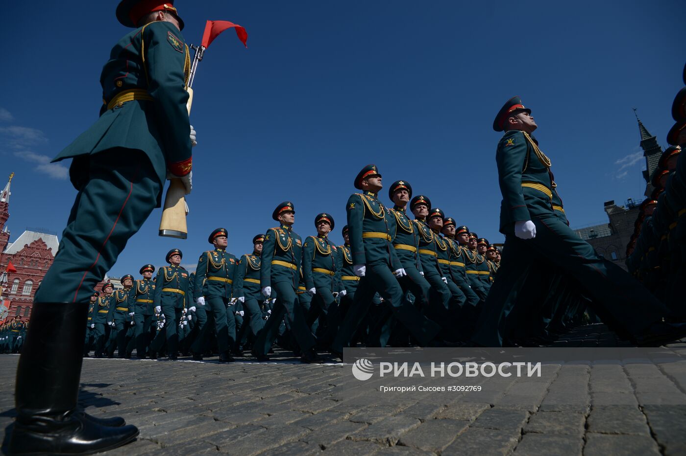 Генеральная репетиция военного парада, посвящённого 72-й годовщине Победы в ВОВ