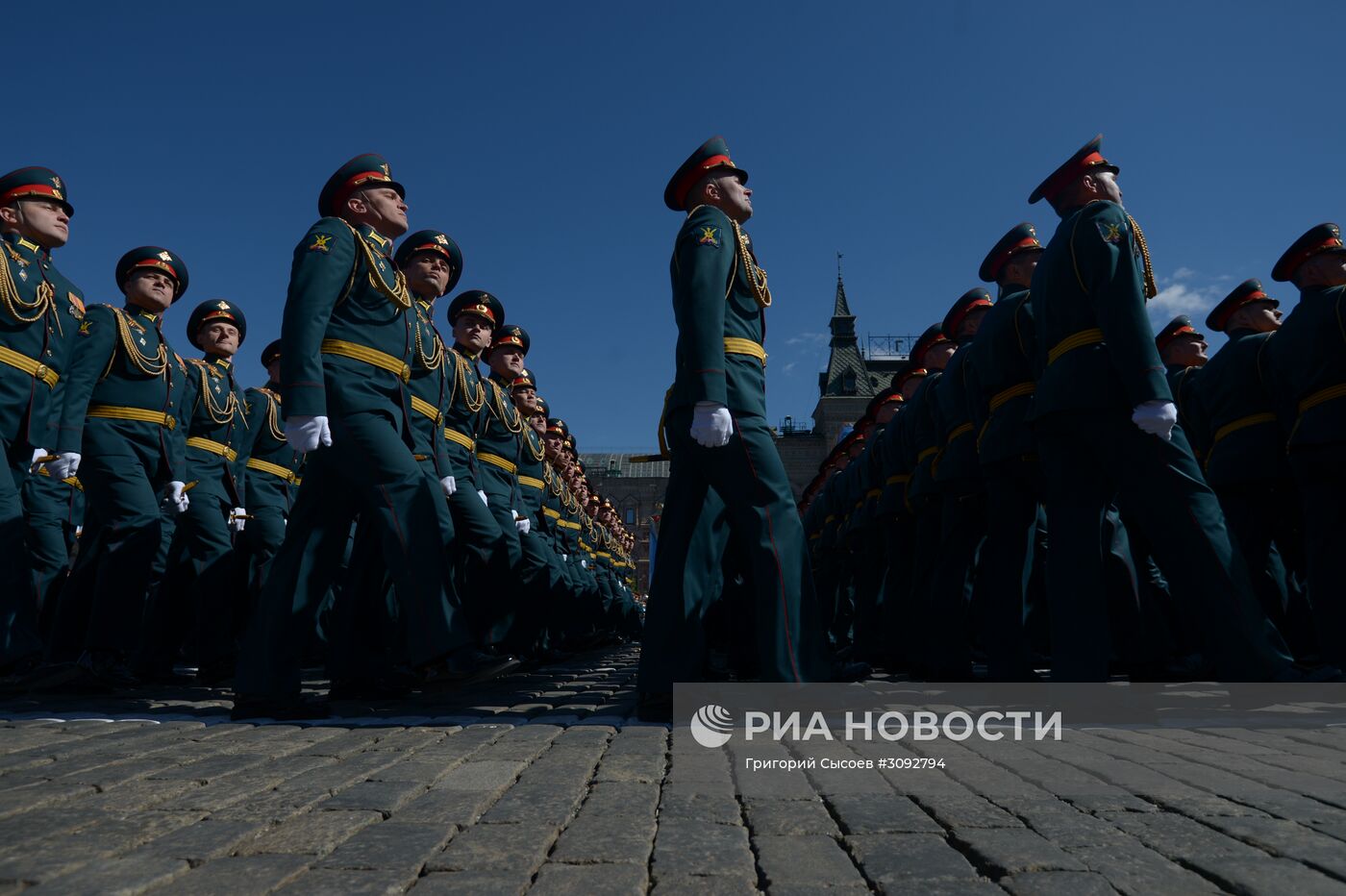 Генеральная репетиция военного парада, посвящённого 72-й годовщине Победы в ВОВ