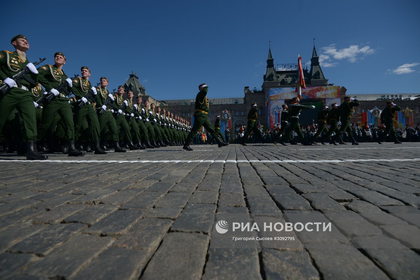 Генеральная репетиция военного парада, посвящённого 72-й годовщине Победы в ВОВ