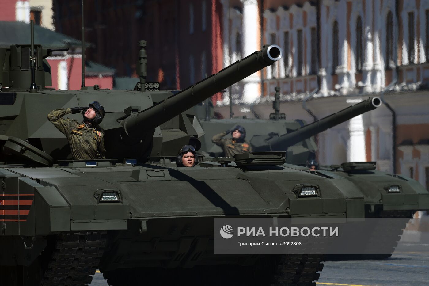 Генеральная репетиция военного парада, посвящённого 72-й годовщине Победы в ВОВ