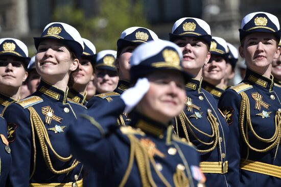 Генеральная репетиция военного парада, посвящённого 72-й годовщине Победы в ВОВ