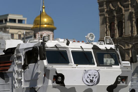 Генеральная репетиция военного парада, посвящённого 72-й годовщине Победы в ВОВ