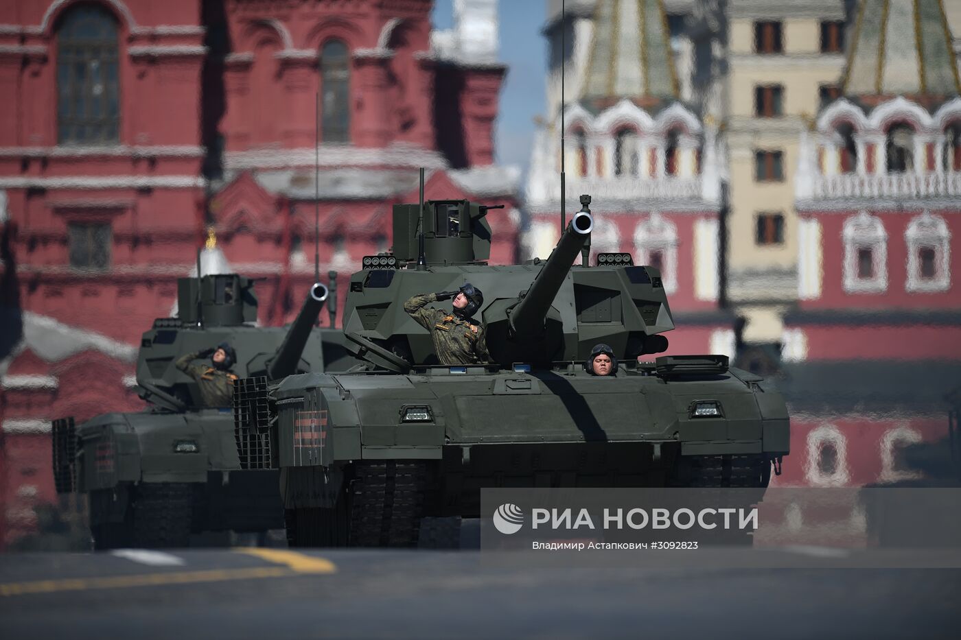 Генеральная репетиция военного парада, посвящённого 72-й годовщине Победы в ВОВ