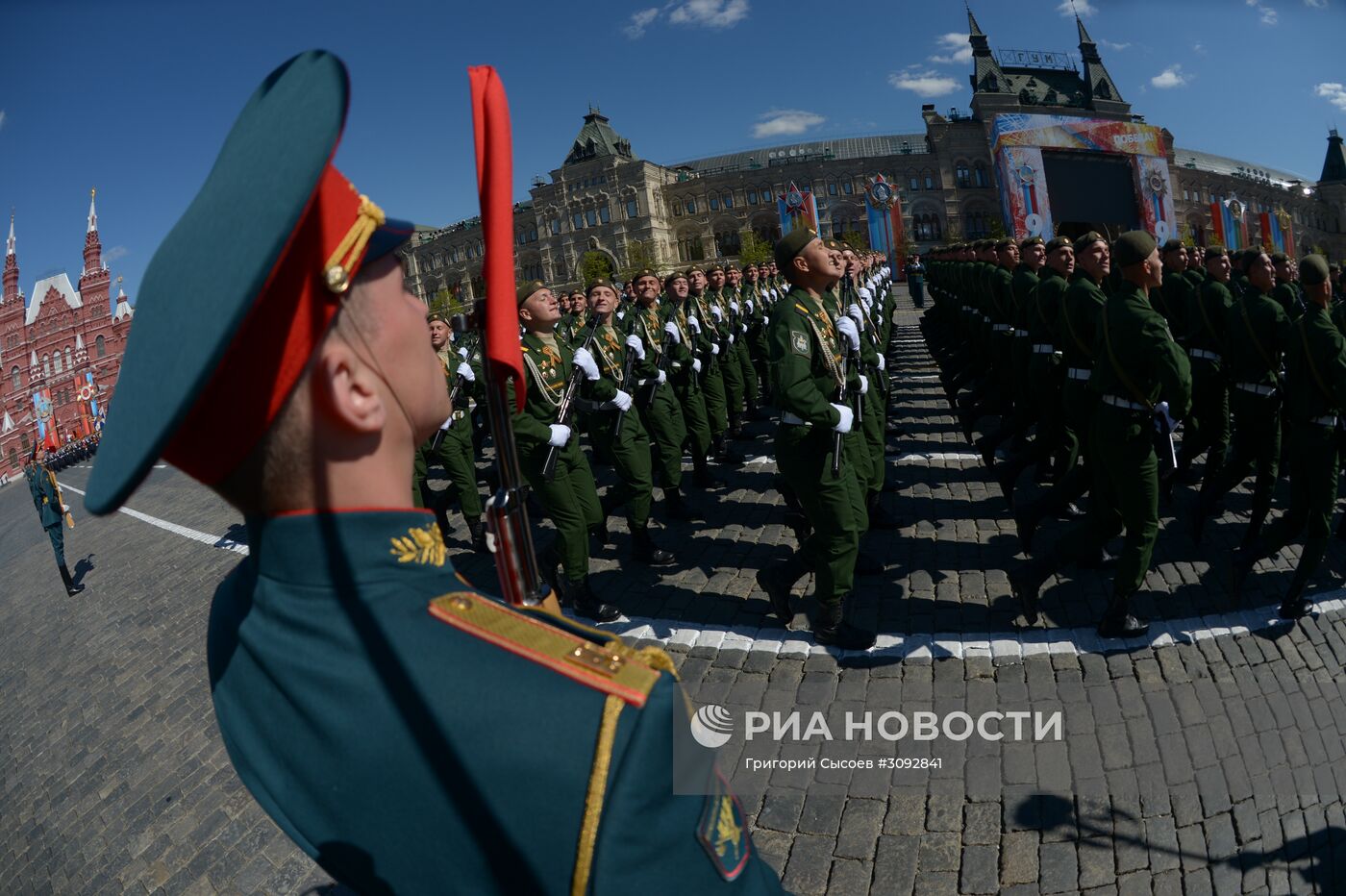 Генеральная репетиция военного парада, посвящённого 72-й годовщине Победы в ВОВ