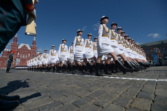 Генеральная репетиция военного парада, посвящённого 72-й годовщине Победы в ВОВ