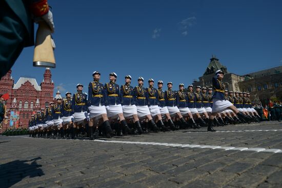 Генеральная репетиция военного парада, посвящённого 72-й годовщине Победы в ВОВ