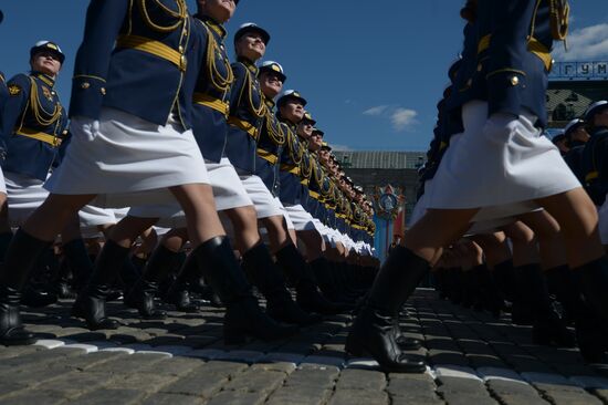 Генеральная репетиция военного парада, посвящённого 72-й годовщине Победы в ВОВ