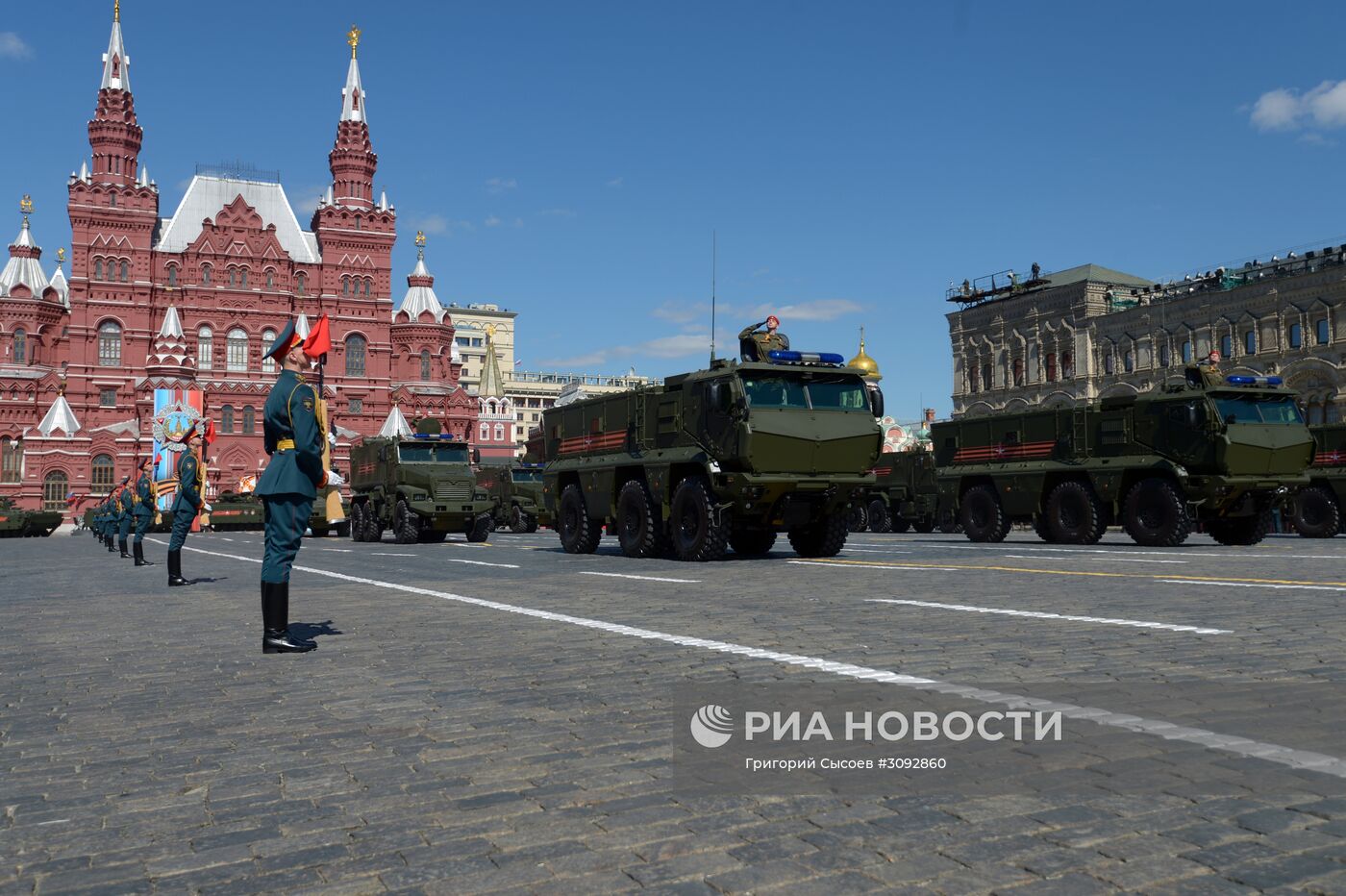 Генеральная репетиция военного парада, посвящённого 72-й годовщине Победы в ВОВ