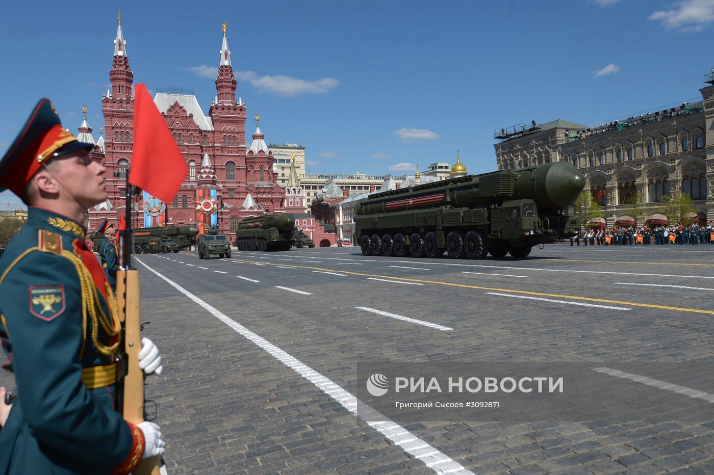 Генеральная репетиция военного парада, посвящённого 72-й годовщине Победы в ВОВ