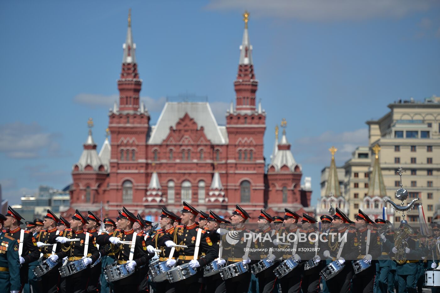 Генеральная репетиция военного парада, посвящённого 72-й годовщине Победы в ВОВ