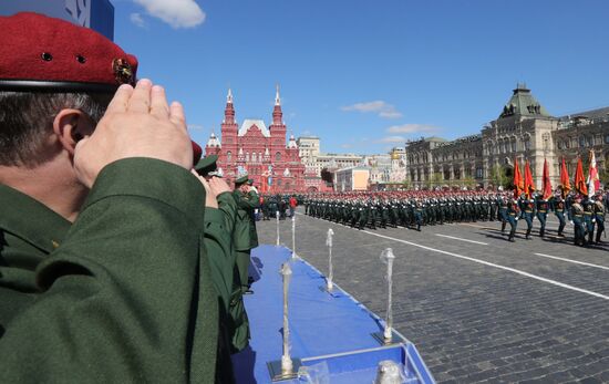 Генеральная репетиция военного парада, посвящённого 72-й годовщине Победы в ВОВ