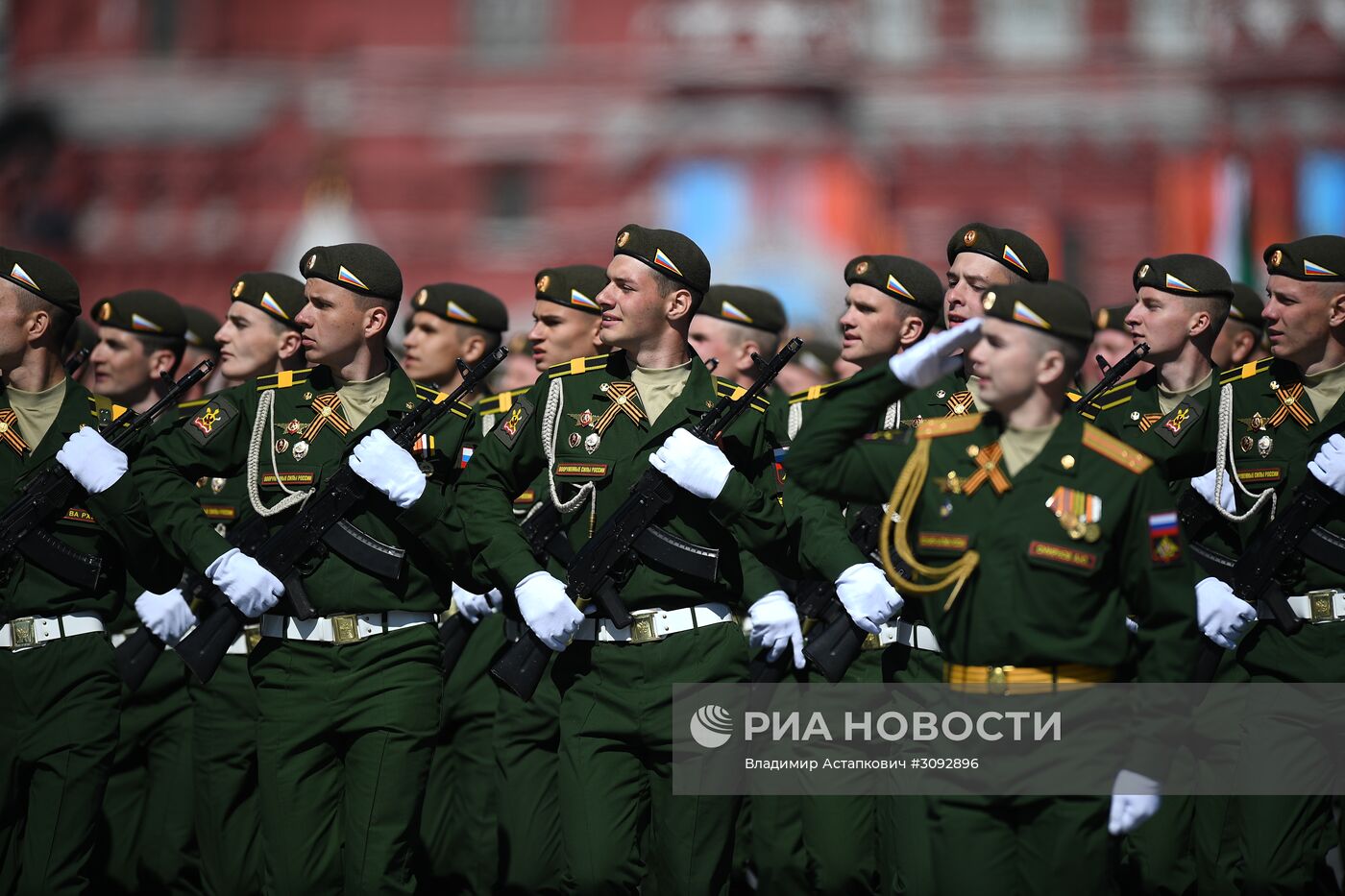 Генеральная репетиция военного парада, посвящённого 72-й годовщине Победы в ВОВ