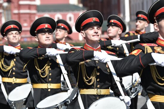 Генеральная репетиция военного парада, посвящённого 72-й годовщине Победы в ВОВ