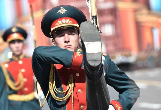 Генеральная репетиция военного парада, посвящённого 72-й годовщине Победы в ВОВ