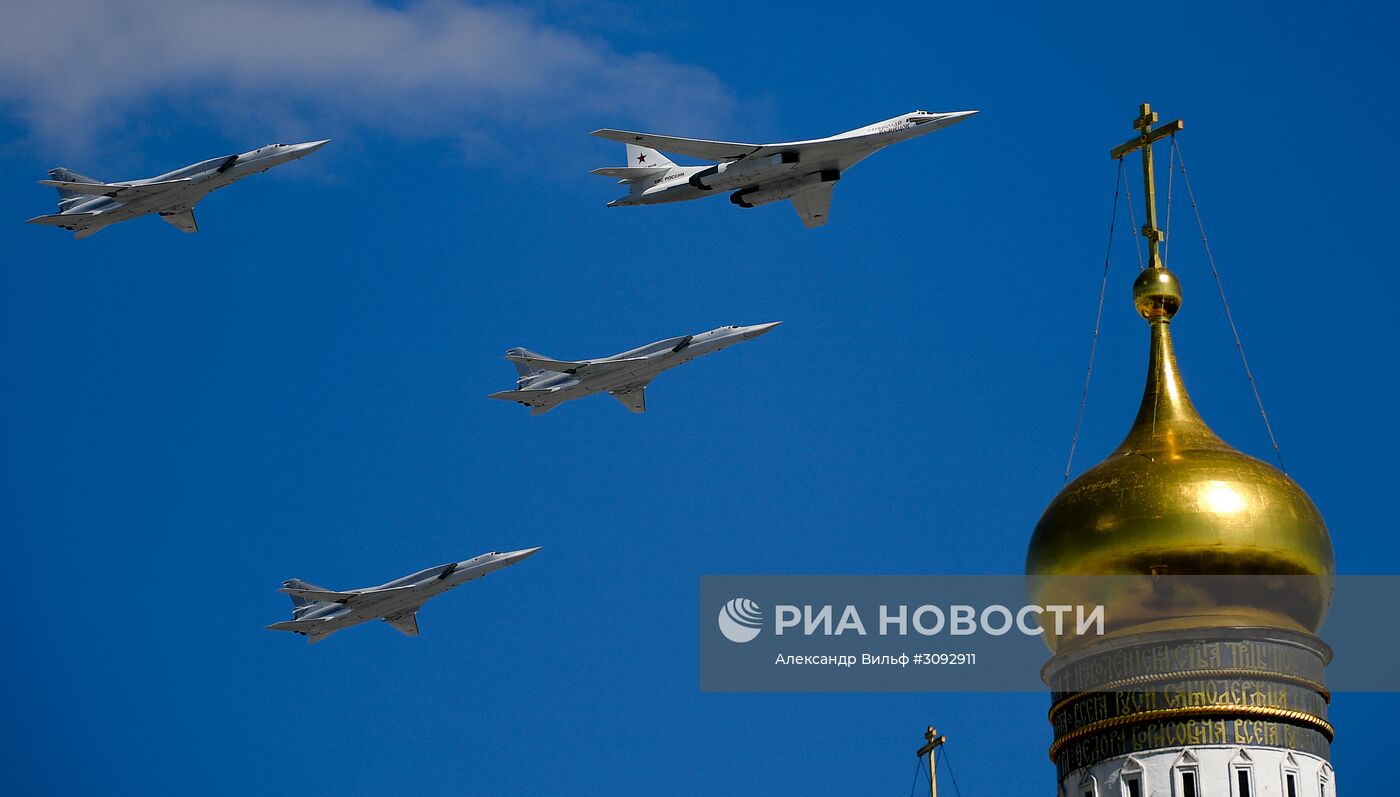 Генеральная репетиция военного парада, посвящённого 72-й годовщине Победы в ВОВ